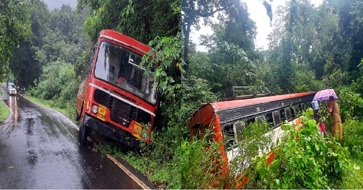 दैव बलवत्तर म्हणून…! चालकाचे वळणाकडे दुर्लक्ष; दोन एसटींचा अपघात, प्रवाशांच्या जीवाशी खेळ