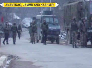 J&ampamp;K: Encounter between security forces, terrorists underway in Anantnag - j&k: encounter between security forces, terrorists underway in anantnag - Samayam Telugu