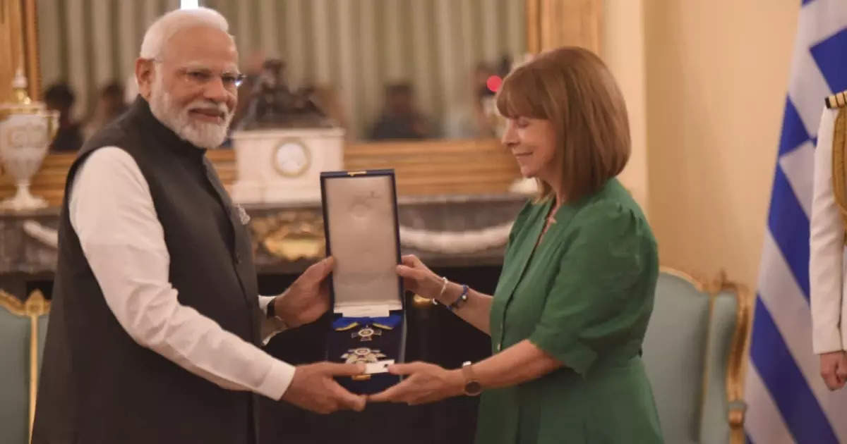 Pm Modi Award In Greece,ग्रीस में पीएम मोदी को ...