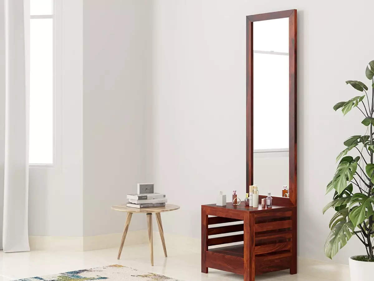 Wooden Designer Dressing Table, With Stool at Rs 3699 in Hyderabad | ID:  27156652412