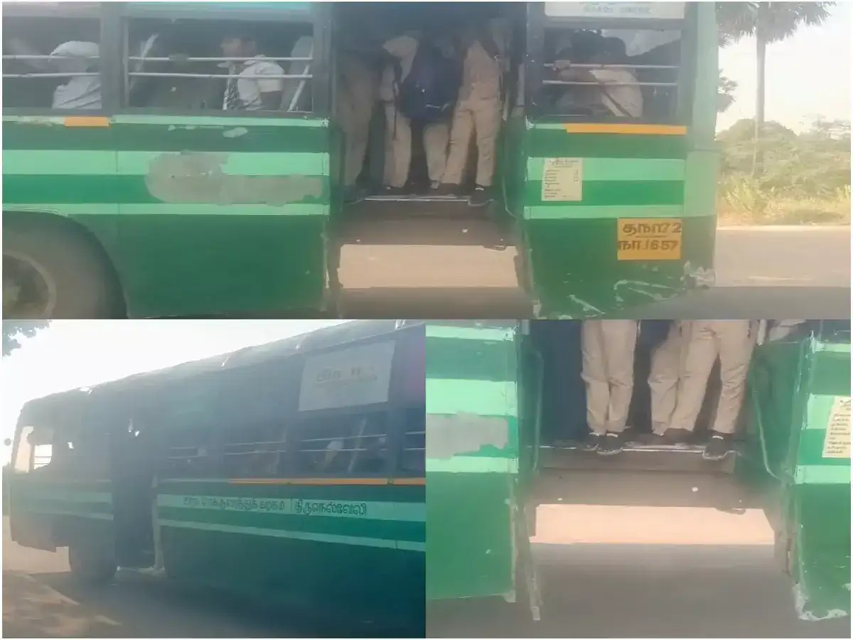 நெல்லையில் படிகட்டுகள் இல்லாமல் ஓடும் அரசு பேருந்து! லேட்டஸ்ட் மாடல் போல.. பயணிகள் கிண்டல்! 