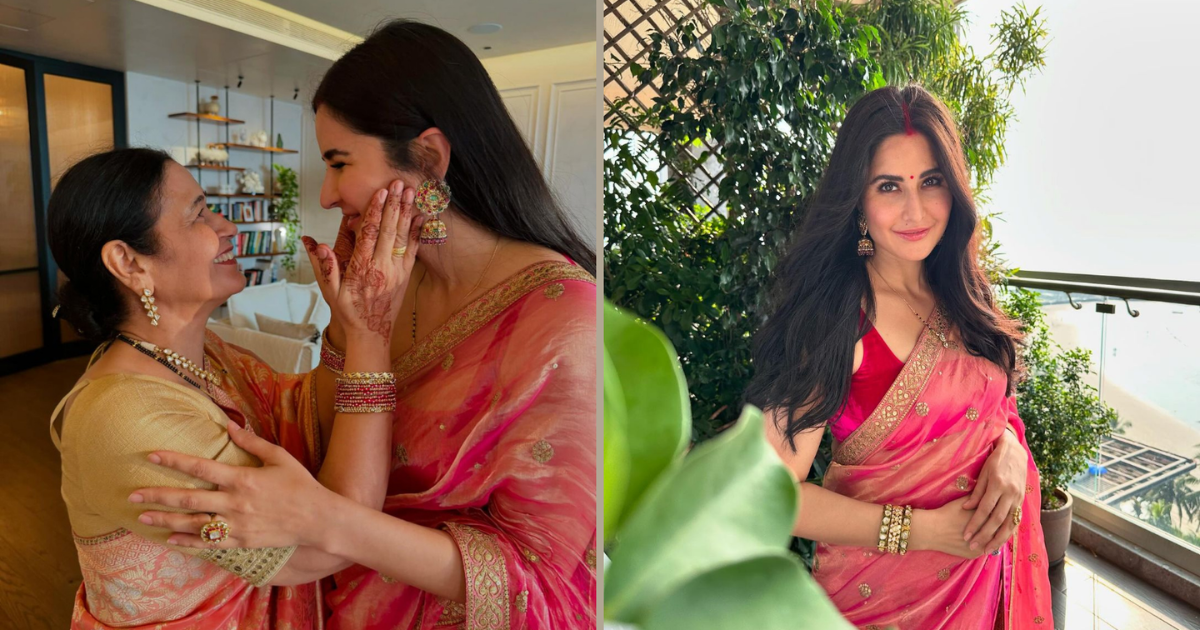 Katrina Kaif’s Stunning Karva Chauth Look Wins Hearts, Celebrates with Family