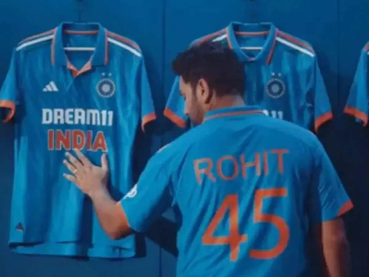India’s jersey release for the ODI World Cup.. Not usual with 3 colors!