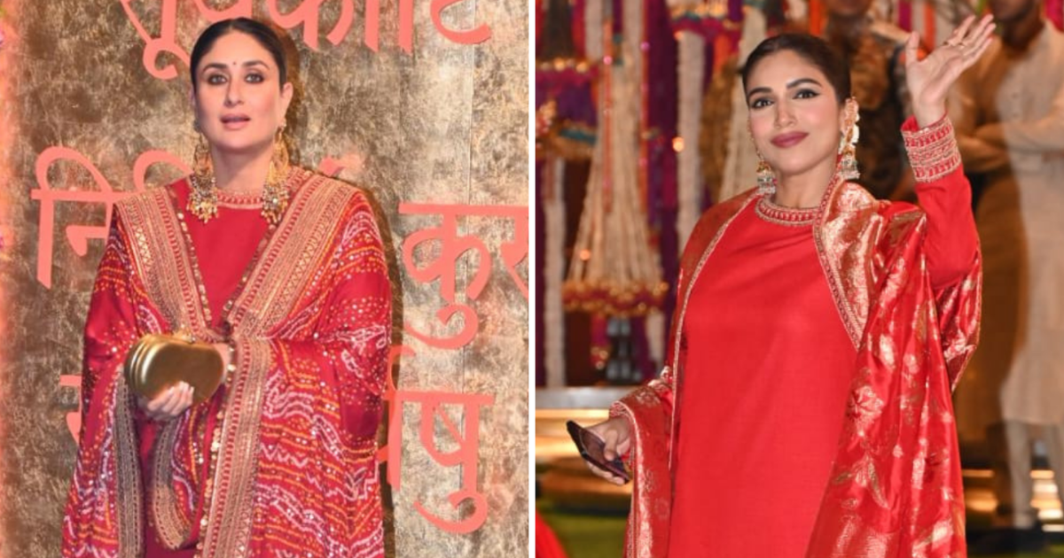 Kareena Kapoor and Bhumi Pednekar’s Twinning Moment at Ambani’s Ganpati Celebration