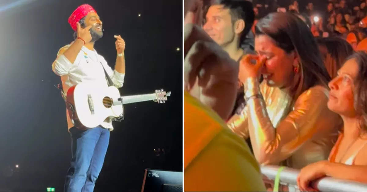 Arijit Singh Pauses Concert to Comfort Crying Fan in London: A Touching Moment