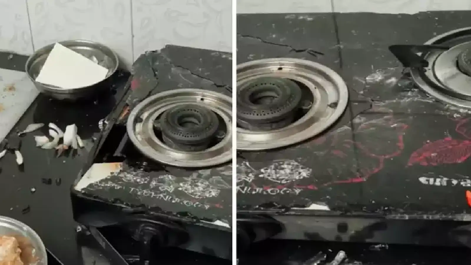 Gas Stove Explosion in Kitchen while Making Food Shocking Video goes