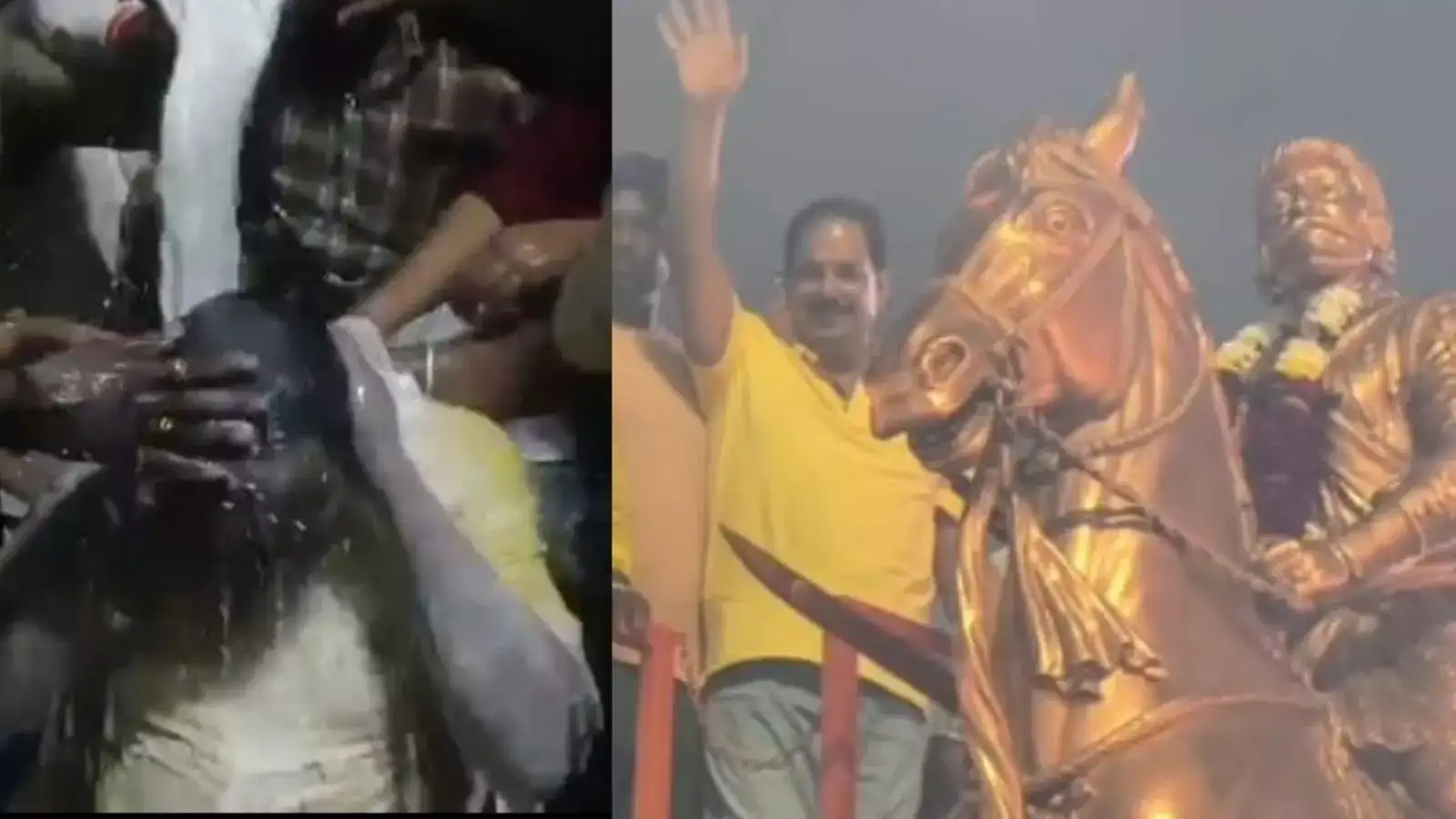 शाईफेकीनंतर प्रवीण गायकवाड यांचं पंढरपुरात जंगी स्वागत, दुग्धाभिषेक करत शुद्धीकरण शाईफेकीनंतर प्रवीण गायकवाड यांचं पंढरपुरात जंगी स्वागत, दुग्धाभिषेक करत शुद्धीकरण