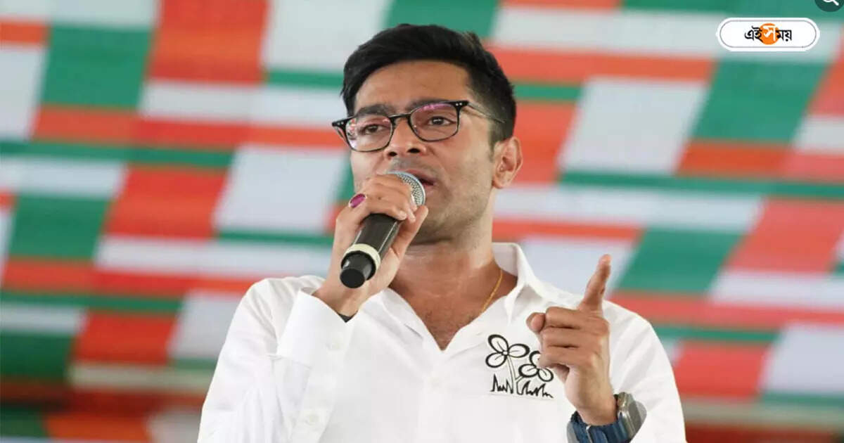 অভিষেক বন্দ্যোপাধ্যায়,‘সন্দেশখালির বেলুন ফুটো হয়ে গিয়েছে’, BJP-কে দশ গোল দেওয়ার ডাক অভিষেকের – abhishek banerjee attacks bjp from hooghly lok sabha election rally on sandeshklhali viral video issue
