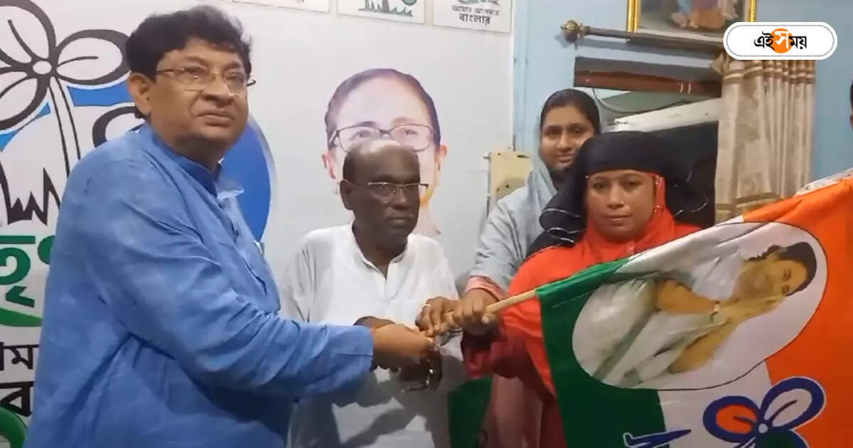Trinamool Congress : কংগ্রেসের জয়ী প্রার্থীদের তৃণমূলে যোগ, কোলাঘাটে বোর্ড গঠনের পথে শাসক দল – two congress candidates join trinamool in kolaghat bhogpur village