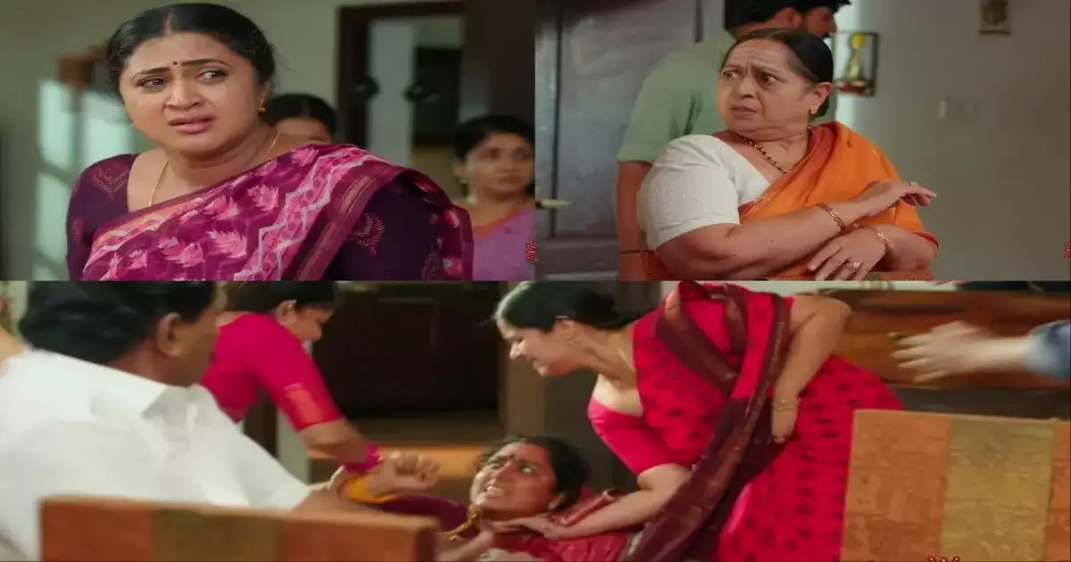 தர்ஷினியை கடத்தியது ஜான்சி ராணியா.?: கடும் கோபத்தில் வீட்டு பெண்கள்.. அரண்டு போன விசாலாட்சி.! 