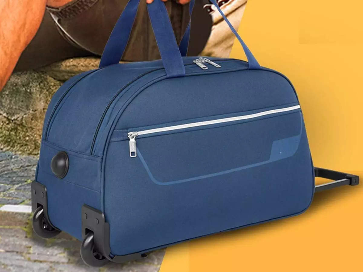 SAFARI Alpha Small Rolling Duffle Bag Blue Duffel With Wheels Strolley  Blue  Price in India  Flipkartcom