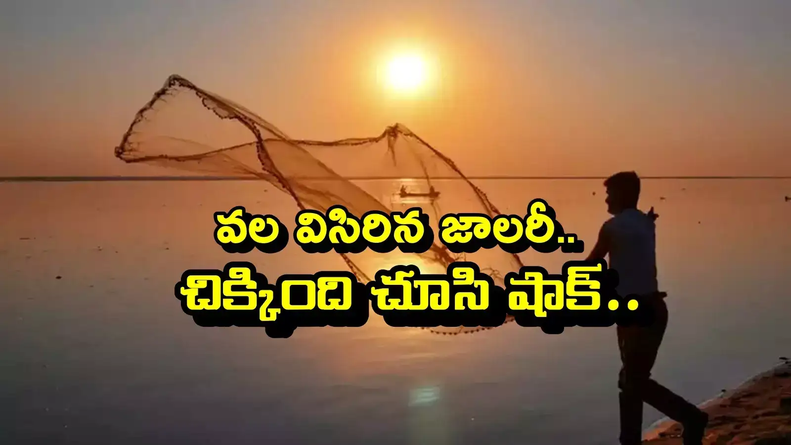 చేపల వేటకు వెళ్లిన జాలరి.. కాసేపటికి బరువెక్కిన వల.. అందులో ఏముందో తెలుసా..