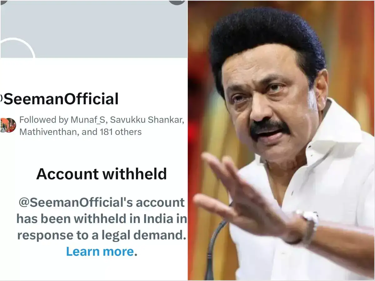 கருத்துகளை கருத்துகளால் எதிர்கொள்வதே அறம்.. சீமான் டிவிட்டர் கணக்கு முடக்கம்... ஸ்டாலின் கடும் கண்டனம்! 