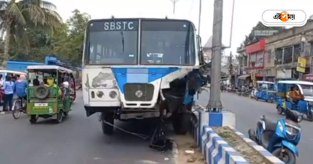 Bus Accident : ‘সামনে থেকে সরে যান’, চলন্ত বাস থেকে চিৎকার যাত্রীদের! বর্ধমানে ভয়ঙ্কর কাণ্ড – bardhaman government bus brake failed while returning from kolkata