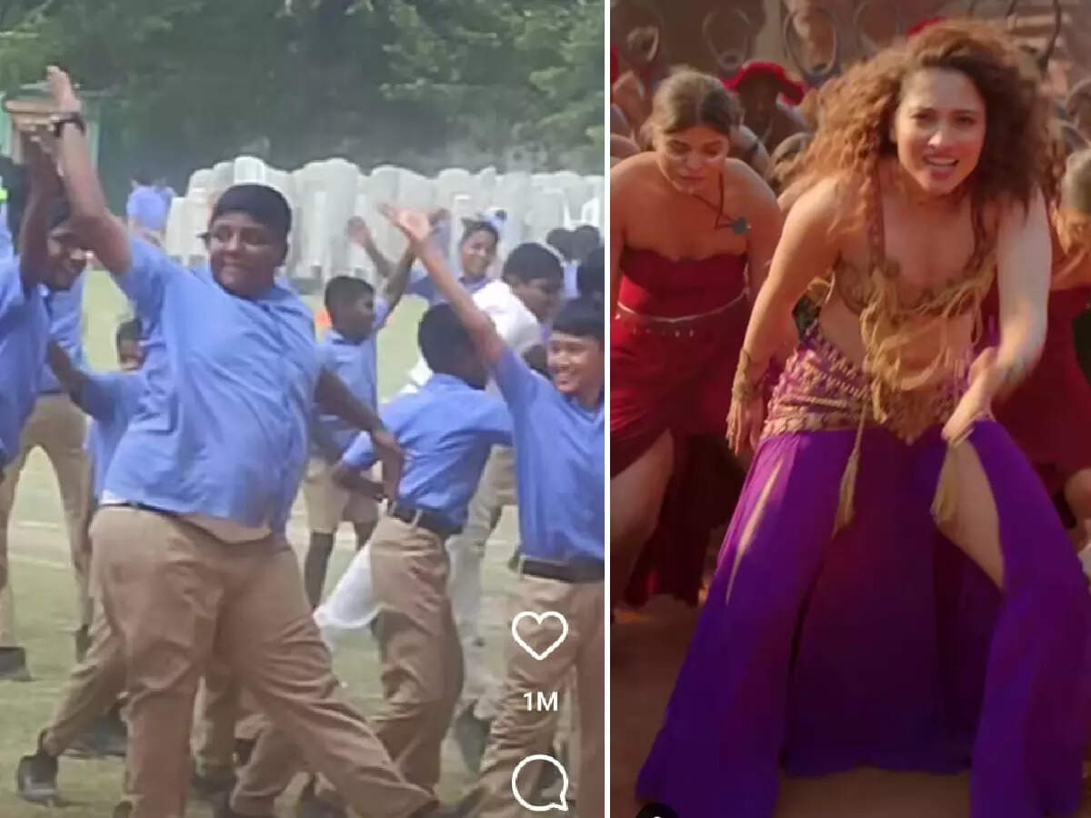 A smashing Cavalry dance in school uniforms, demolishing pillars