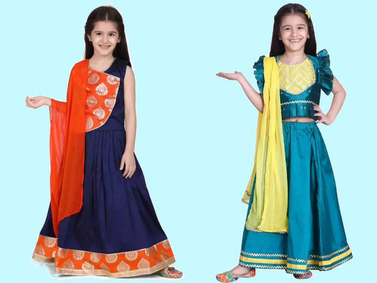 KIDS-GIRLS CHANIYA CHOLI - Kutch Embroidered Kids Chaniya Choli - Baby Girl Lehenga  Choli - Navratri Wear Choli Manufacturer from Ahmedabad