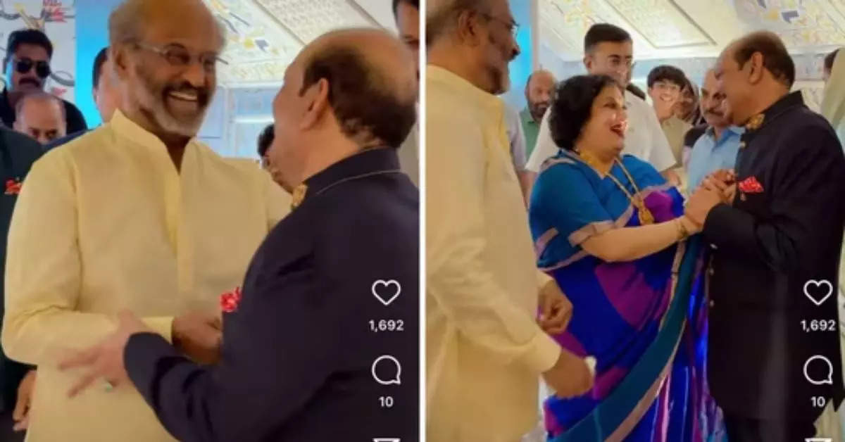 Rajinikanth attended the wedding of another billionaire's daughter, had blessed Anantha-Radhika 10 days ago