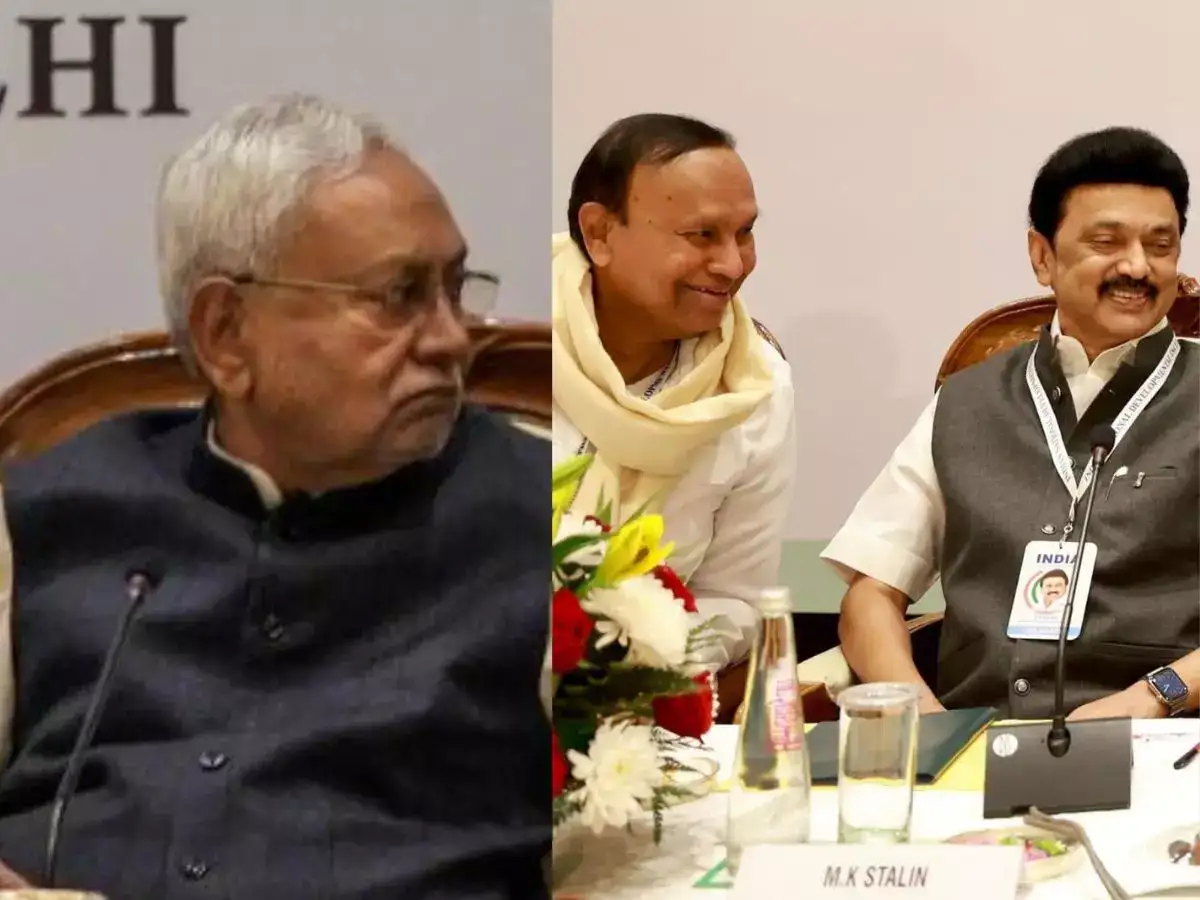 இந்தி தெரியாது என்ற திமுக... கடுப்பாகி பொரிந்து தள்ளிய நிதிஷ்குமார்... அப்படியே சைலன்ட் மோடுக்கு போன பிரதிநிதிகள்.. கப்சிப்பான அரங்கம்! 