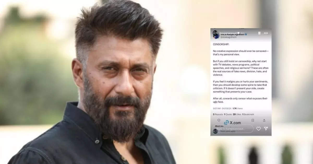 Vivek Agnihotri Backs 'Emergency,' Criticizes Censorship Rules