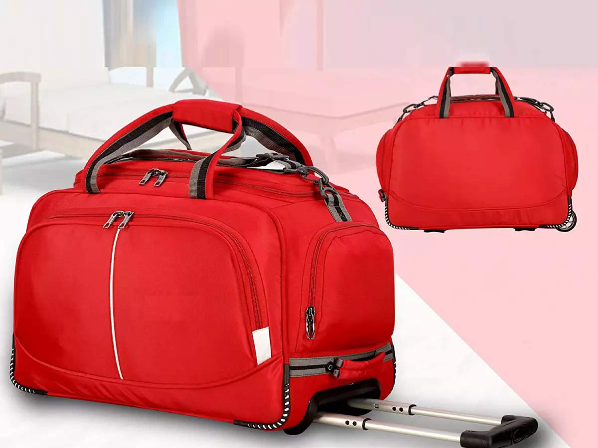 Buy Skyline Polyester 80 Ltrs Travel Duffle Trolley BagCabin Multipurpose  Bag with Wheels 24 InchBlack at Amazonin