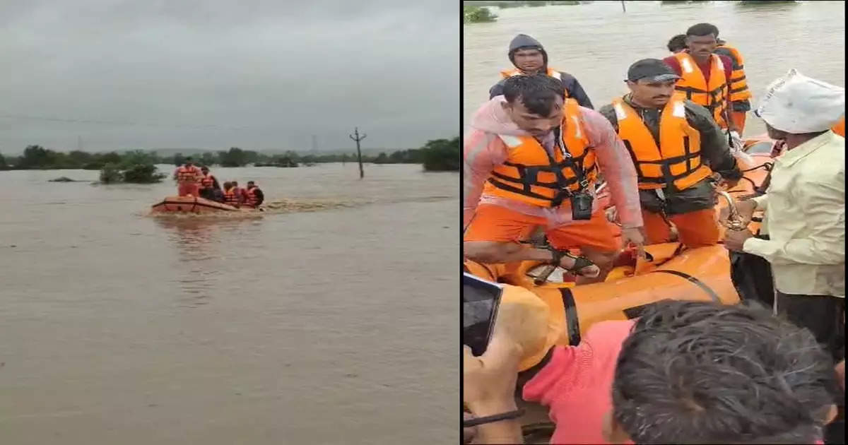 घराला पुराचा वेढा, तिघेजण १५ तास पत्र्यावर अडकले, अग्निशमन दलाची प्रयत्नांची शर्थ, एसडीआरएफ पथक आले अन्…