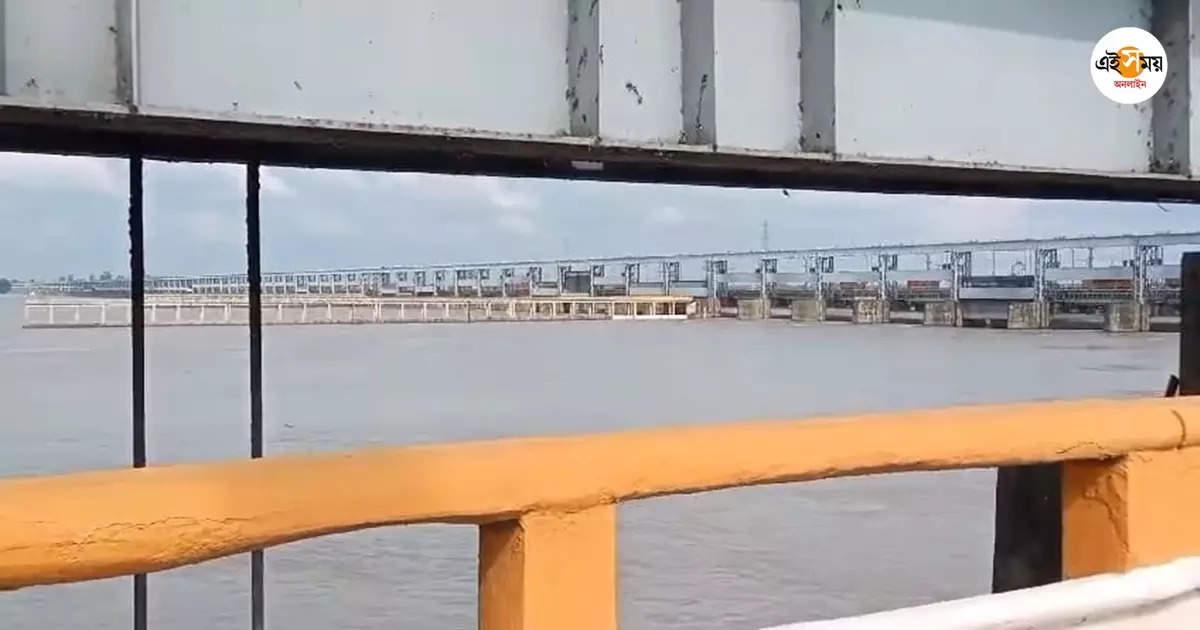 Farakka Barrage Water Release,ফরাক্কা থেকে রেকর্ড পরিমাণ জল ছাড়ার সম্ভাবনা, আতঙ্কে রয়েছে নদী পাড়ের লোকজন – farakka barrage may release huge water people are worried