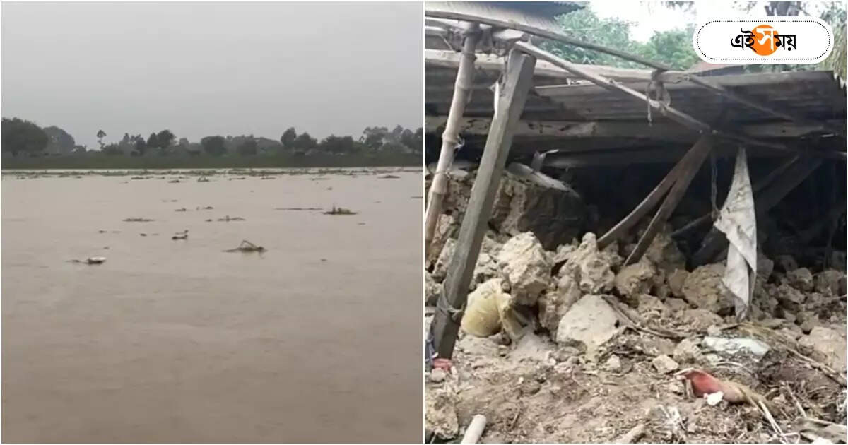 Hooghly Flood News : জলে ভাসছে খানাকুল, গোঘাটে ভেঙে পড়ল পঞ্চায়েত প্রধানের বাড়ির দেওয়াল! আতঙ্ক বাড়ছে হুগলিতে – flood condition deteriorates at hooghly khanakul arambagh goghat
