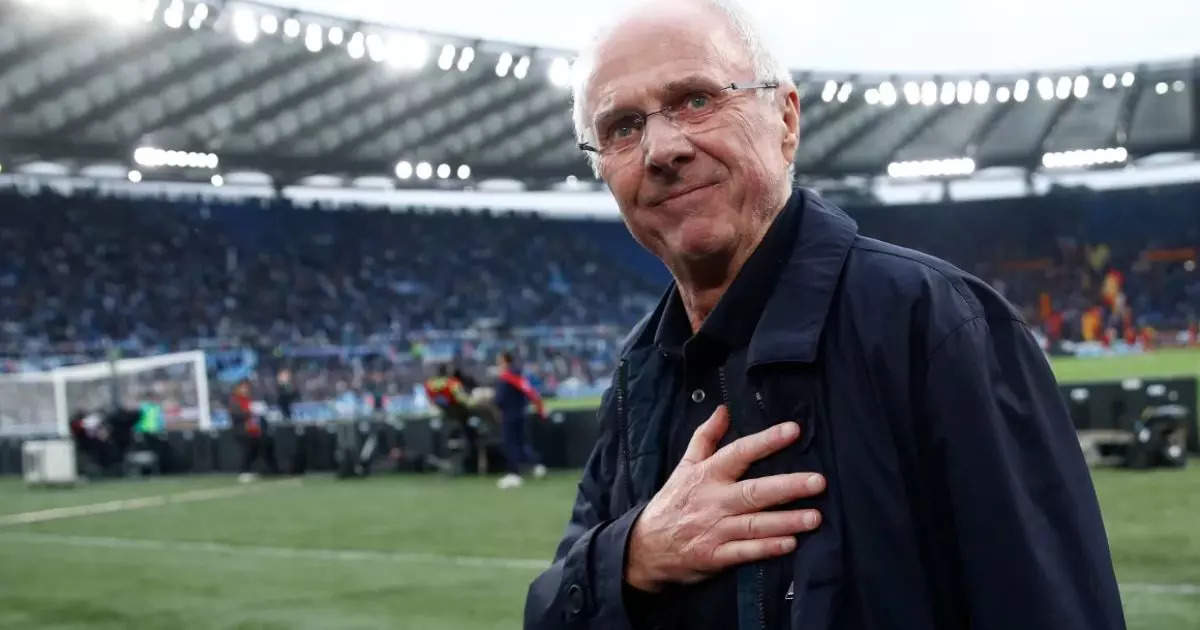 Legendary Football Coach Sven-Göran Eriksson Passes Away at 76