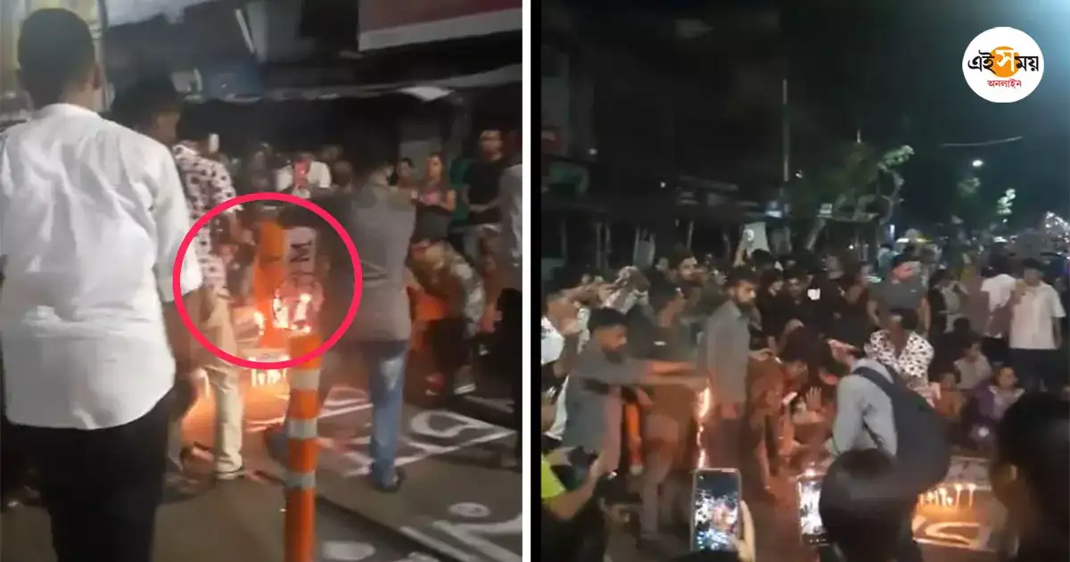TMC Flag,শ্যামবাজারে পোড়ানো হল তৃণমূলের পতাকা, তীব্র প্রতিবাদ জানাল শাসক দল ও বিজেপি – kunal ghosh blamed tmc flag burning incident at reclaim the night movement