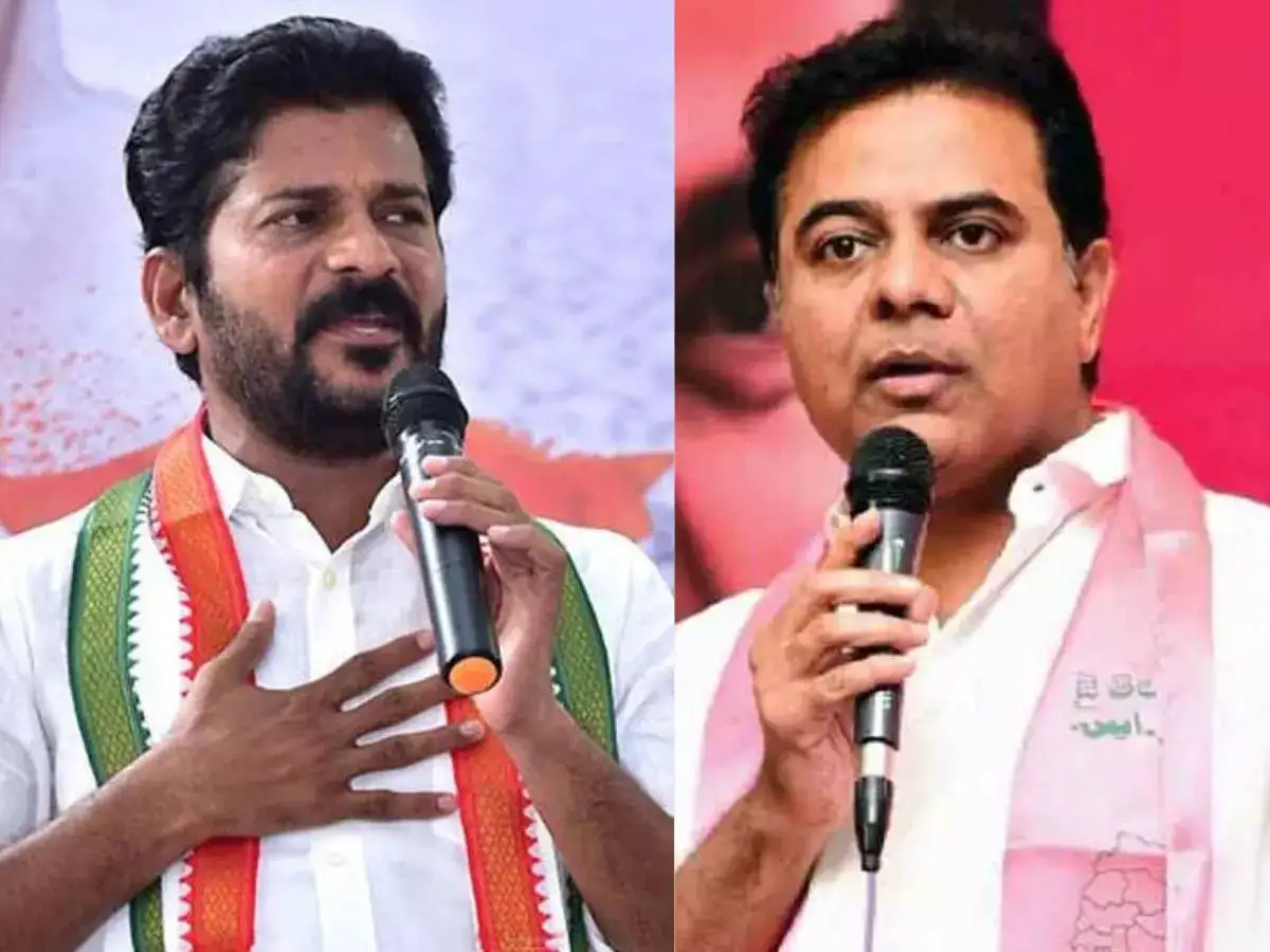 நான் மெரிட் கோட்டாங்க.. அவரு மேனேஜ்மென்ட் கோட்டா.. ரெண்டு பேரும் ஒண்ணுல்ல.. கேடிஆரை நக்கலடித்த ரேவந்த் ரெட்டி! 