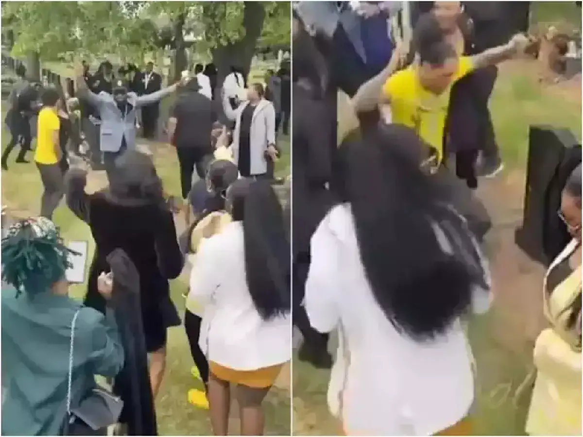 Funeral Turned Into Rave Party,Video: स्मशानभूमीत मरणाचा 'आनंदोस्तव ...