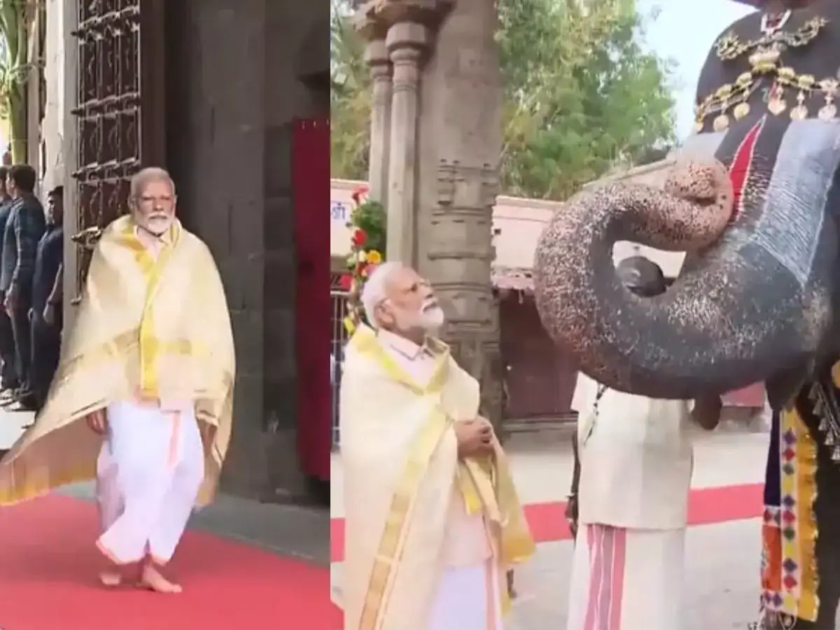 ஸ்ரீரங்கம் கோயிலில் பிரதமர் மோடி வழிபாடு.. மவுத் ஆர்கன் வாசித்து வரவேற்ற ஆண்டாள் யானை - முக்கிய அம்சங்கள்! 