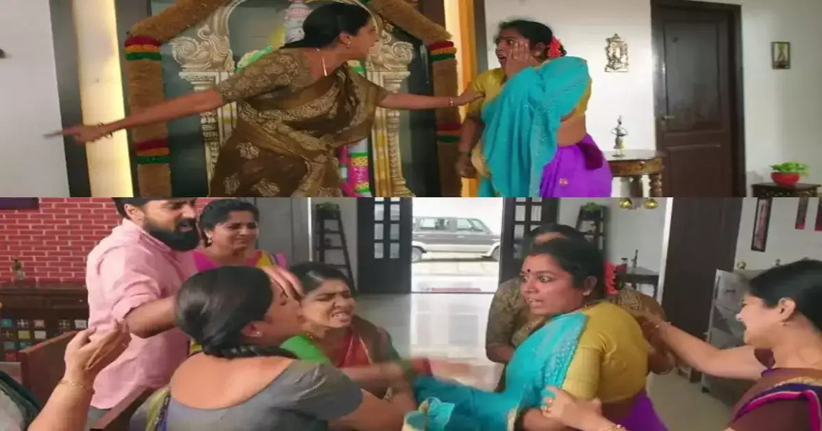 ஜான்சி ராணிக்கு விழுந்த அறை.. வீட்டை விட்டு துரத்திய பெண்கள்: வெகுண்டெழுந்த ஈஸ்வரி.! 