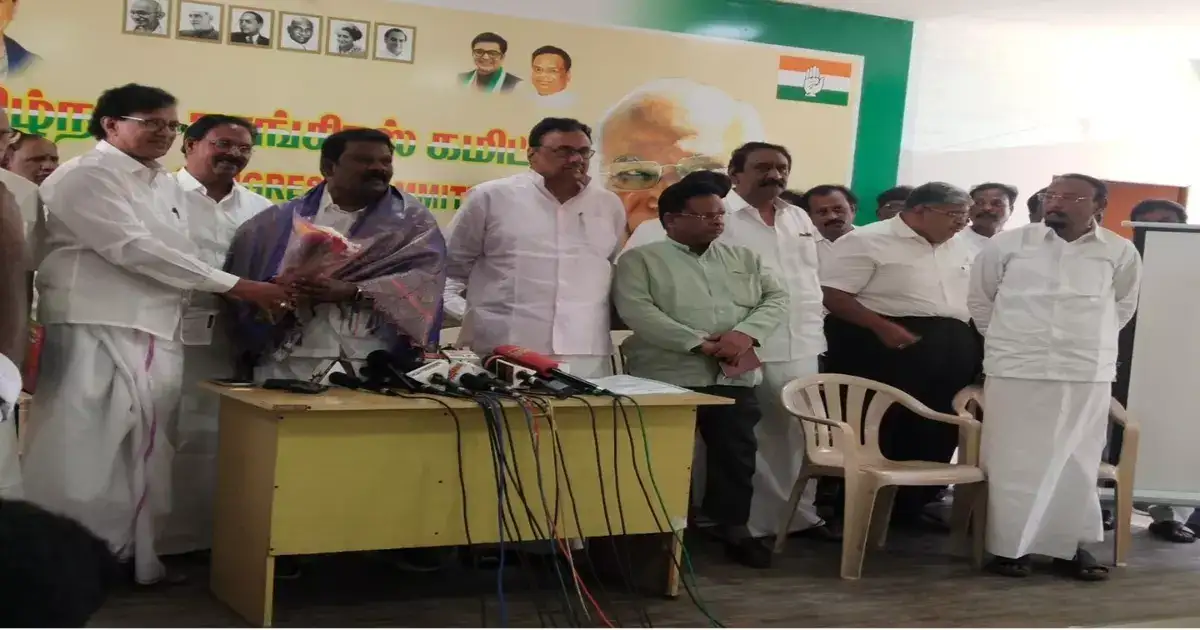 பூ, பொன்னாடைலாம் வேணாம்... கட்சிக்கு நிதி குடுங்க : பத்திரிகையாளர் சந்திப்பில் செல்வப்பெருந்தகை பேச்சு ! 