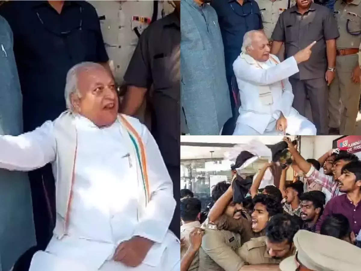 Kerala News: What happened in Kerala that the Governor challenged the SFI workers – ‘Come’, they started protesting by sitting on the roadside