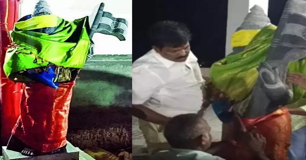 ಬಿಜೆಪಿ ಕಚೇರಿಯಿಂದ ಭಾರತ ಮಾತೆ ಪ್ರತಿಮೆ ತೆರವುಗೊಳಿಸಿದ ತಮಿಳುನಾಡು ಅಧಿಕಾರಿಗಳು