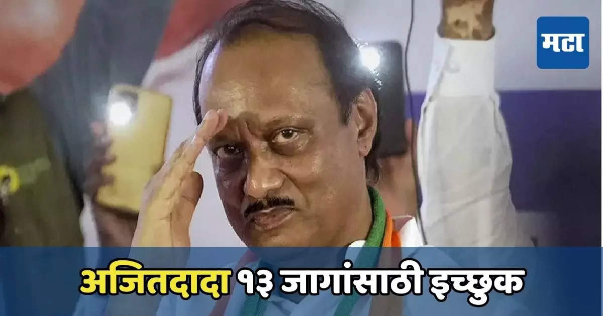 नाशिक ते ईशान्य मुंबई, अजित पवारांची राष्ट्रवादी लोकसभेच्या १३ जागांसाठी इच्छुक