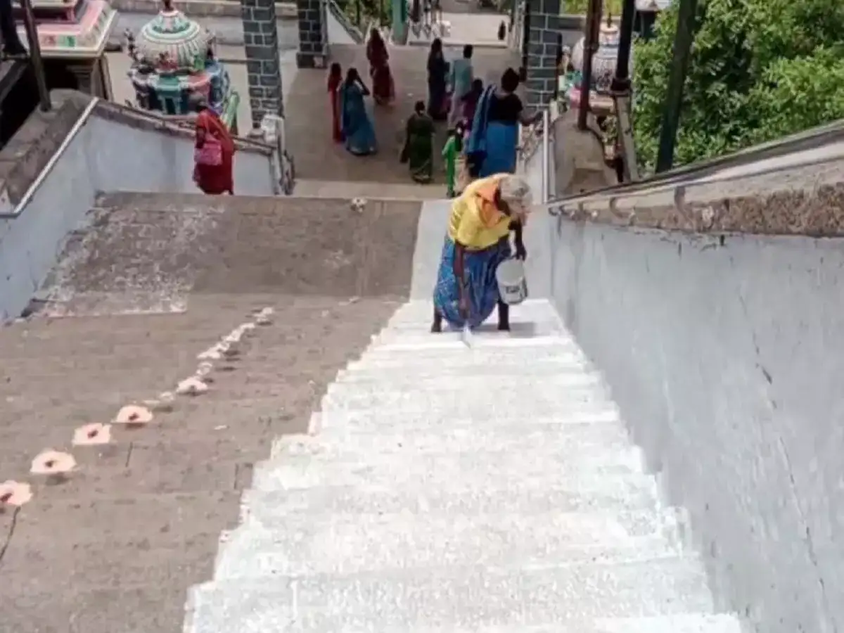 விராலிமலை முருகன் கோயிலுக்கு போறீங்களா... படிக்கட்டுகள் இனிமே ஜில்லுனு இருக்கும்! 