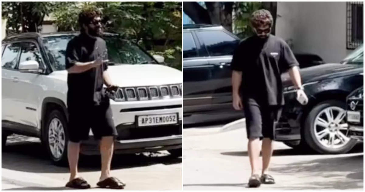 Allu Arjun Spotted Strolling in Hyderabad: Fans Adore 'Pushpa' Star's Simplicity