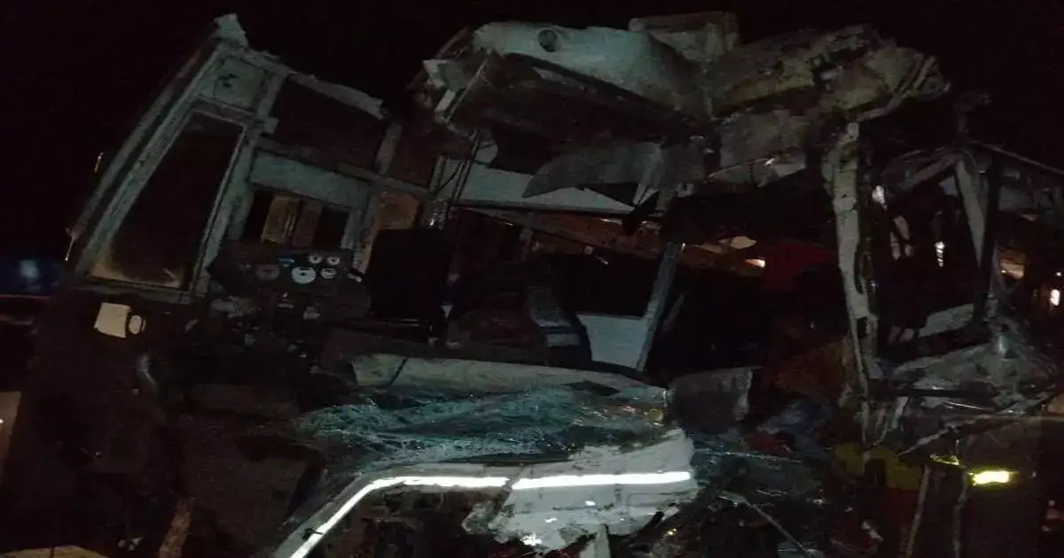 Raigad Accident: भरधाव एसटी बसची ट्रकला धडक, गणेशभक्तांच्या वाहनाचा भीषण अपघात; २० जण जखमी Raigad Accident: भरधाव एसटी बसची ट्रकला धडक, गणेशभक्तांच्या वाहनाचा भीषण अपघात; २० जण जखमी