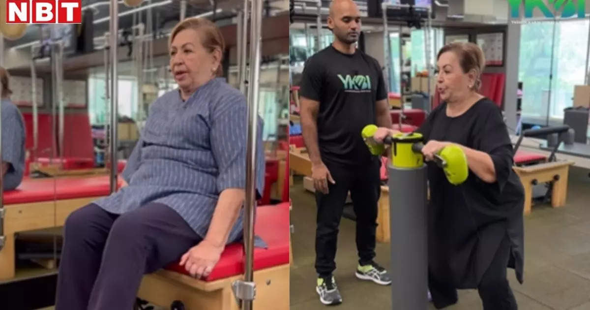 At the age of 85, Helen sweated it out in the gym, did not get tired even after Pilates, workout video went viral