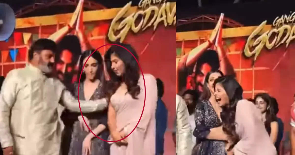 Nandamuri Balakrishna pushed Anjali on stage, people got angry! Users also lashed out at the actress
