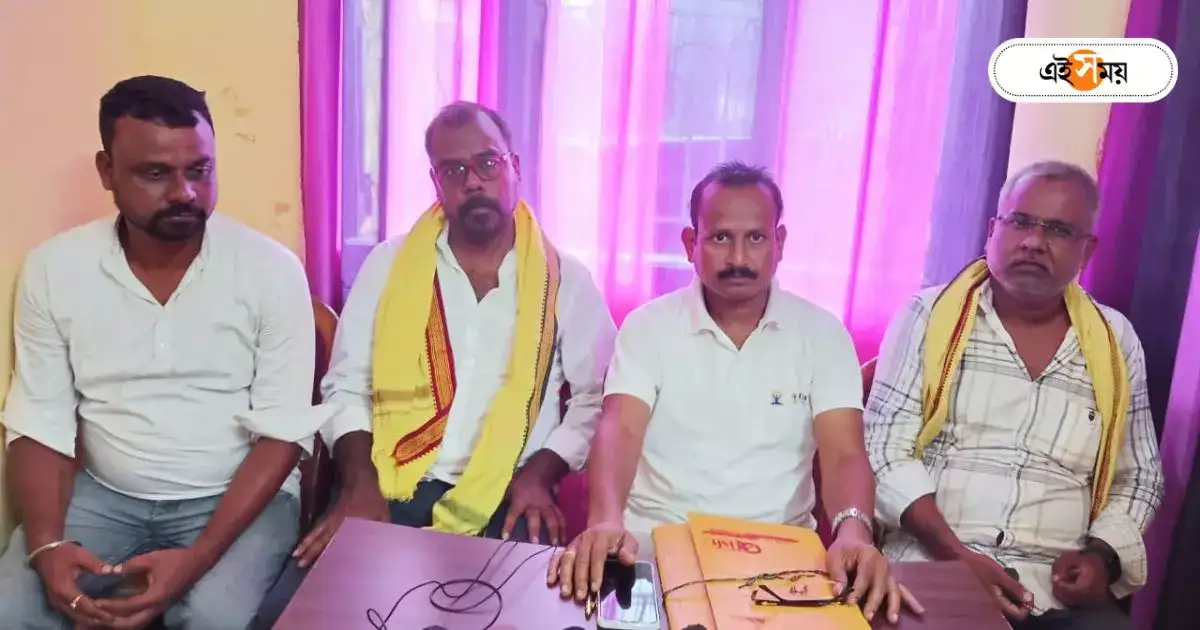 Kurmi Protest : ‘…প্রলোভনে বিক্রি হবেন না’, জয়ী প্রার্থীদের বার্তা কুড়মি নেতাদের – jhargram kurmi leader organised press conference on panchayat election