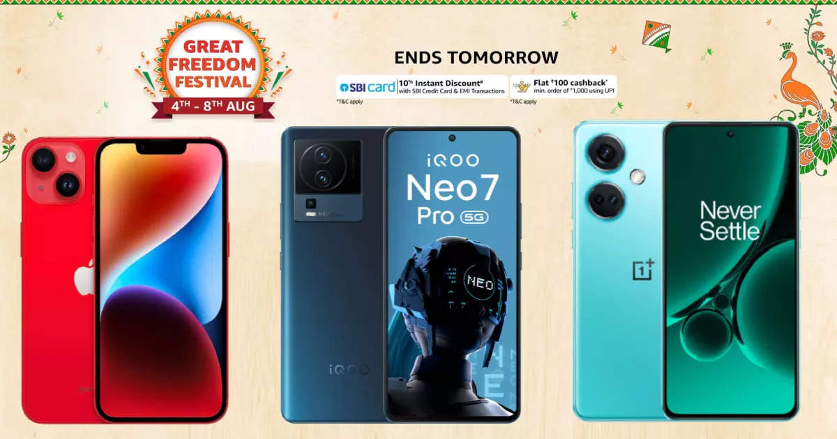 Amazon sale today offer: Get heavy discounts on these Smartphones of top brands, see Oneplus and Iphones deals – amazon sale today offer on best selling premium smartphones from great freedom festival 2023