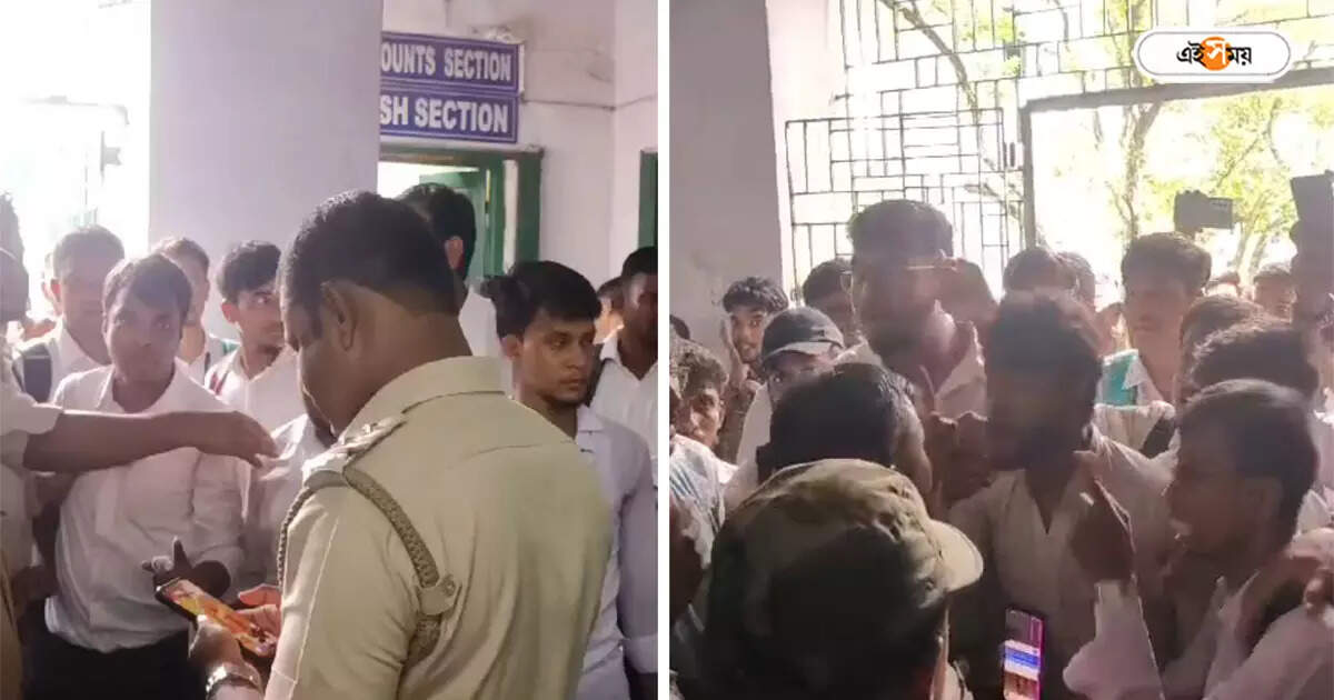 Mahishadal Raj College,পরীক্ষাকে কেন্দ্র করে অশান্তি-মারামারি, ধুন্ধুমার কাণ্ড মহিষাদল রাজ কলেজে – student protest at mahishadal raj college create chaos at campus