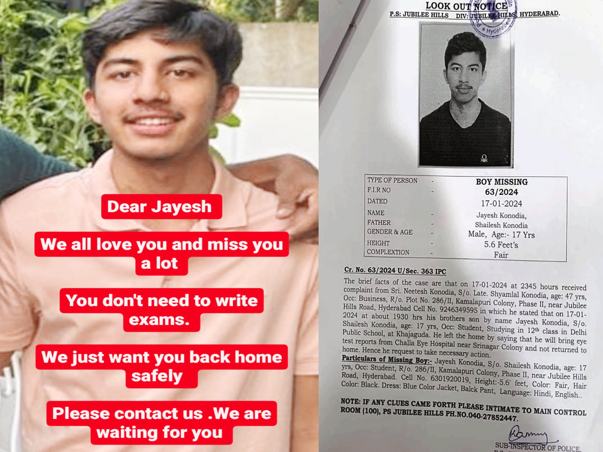 Hyderabad Police took to social media, people got emotional on the family’s post, know what is Jayesh Kanodia missing case?