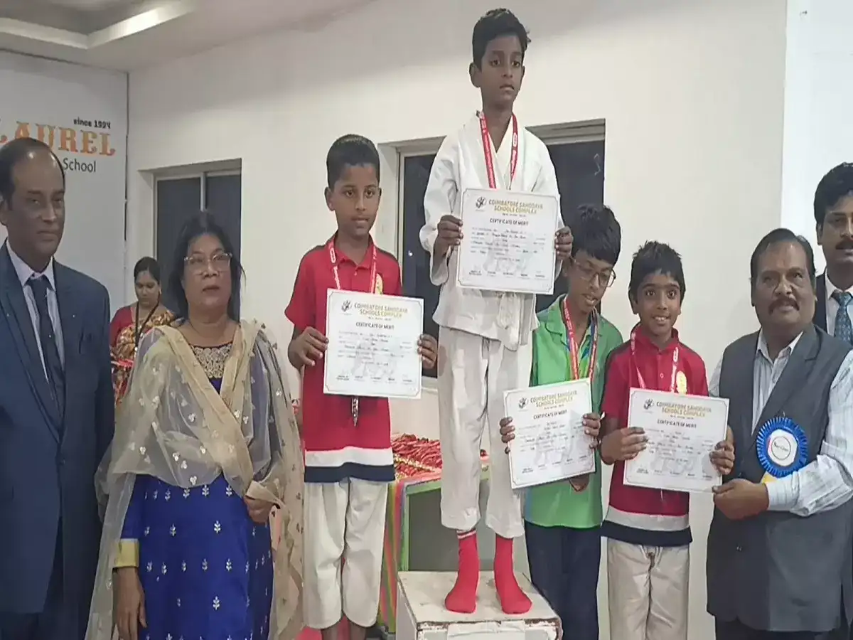 கோவையில் நடைபெற்ற ஜூடோ விளையாட்டு போட்டி; சாம்பியன் பட்டத்தை தட்டித் தூக்கிய பெங்கலன் பப்ளிக் பள்ளி! 