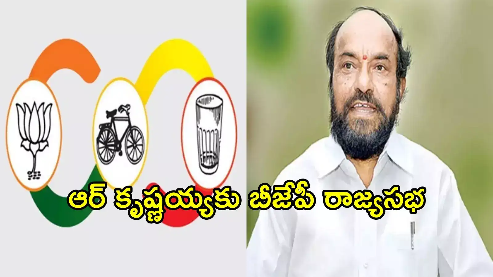 ఏపీ నుంచి బీజేపీ రాజ్యసభ అభ్యర్థిగా ఆర్‌.కృష్ణయ్య.. టీడీపీ నుంచి ఈ ఇద్దరికే ఛాన్స్!