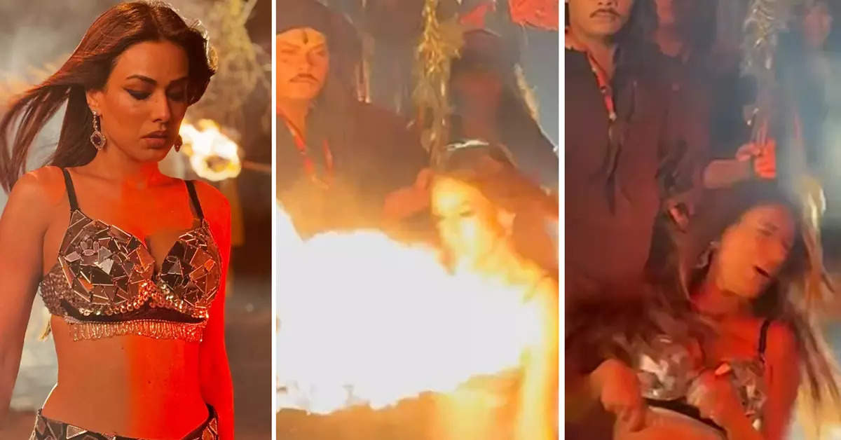 Nia Sharma Faces a Fire Accident on Set of ‘Suhagan Chudail’, Shares Scary Video