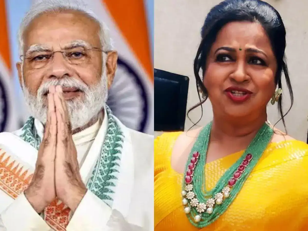 பெண்களை சக்தியின் வடிவமாக பார்க்கிறார் பிரதமர் மோடி... புகழ்ந்து தள்ளிய ராதிகா சரத்குமார்! 